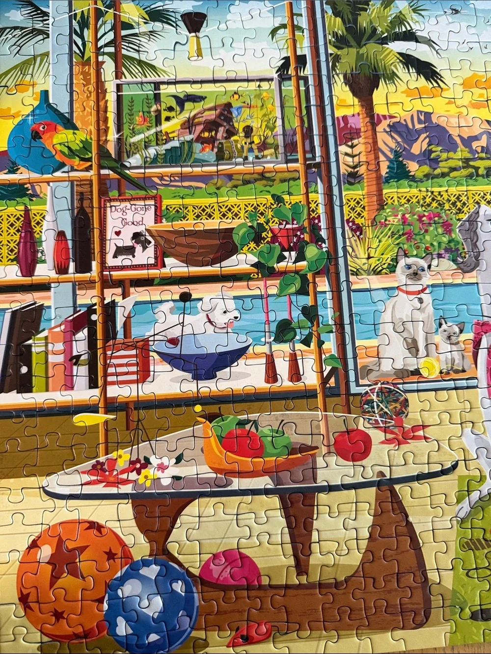 Puzzle by Ravensburger. 500ct. Pets of Palm Springs